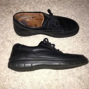 ECCO Lace up Oxford Size 10/10.5 Black Leather